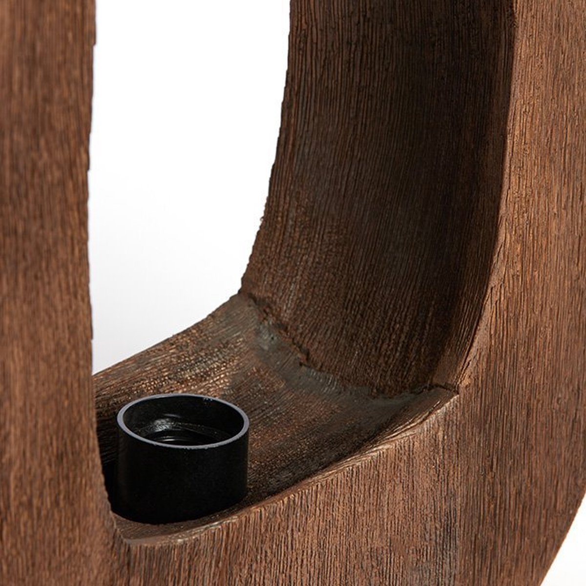 Light & Living Lampe à poser Kelafó 33x10x40 cm - Bois brun chocolat - Design chaud et naturel