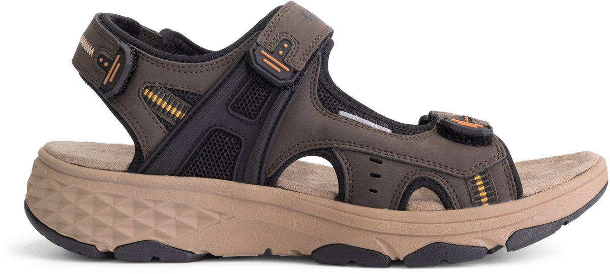 Travelin' Brusdal - Sandales d'extérieur pour hommes - Légères - Sandales d'extérieur - Marron foncé - Taille 43