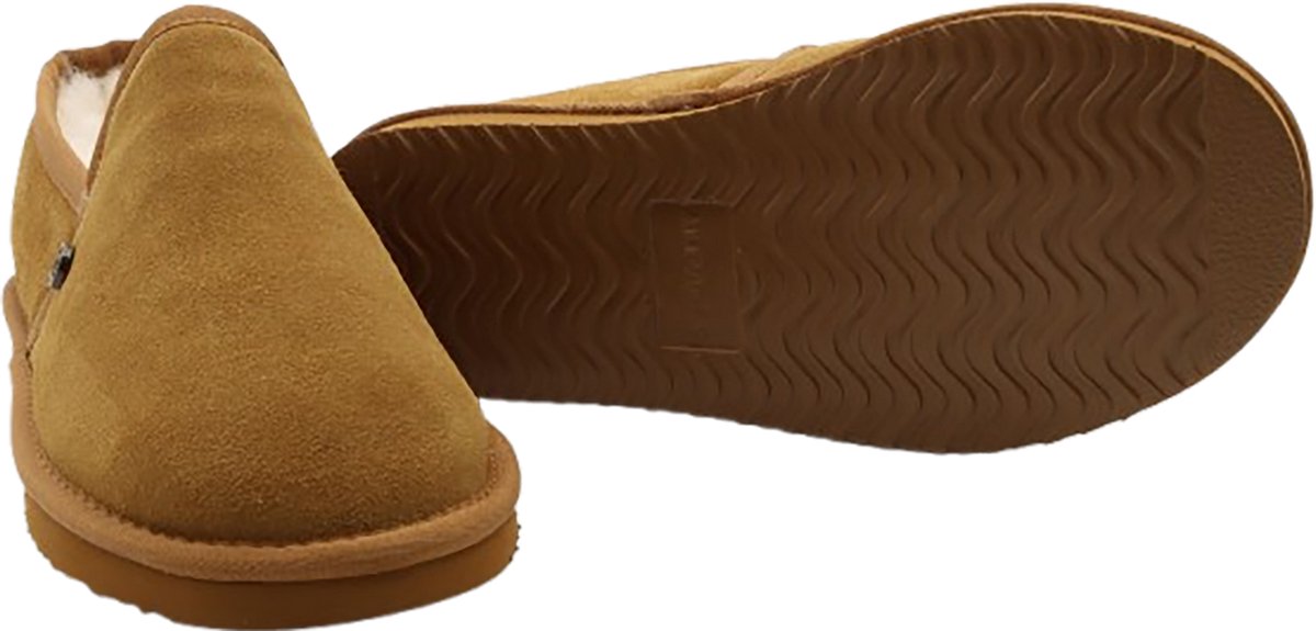 Chaussons Alpacas Footwear Soft pour hommes - Cognac - Taille 43
