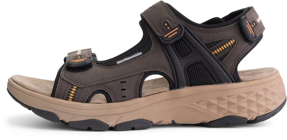 Travelin' Brusdal - Sandales d'extérieur pour hommes - Légères - Sandales d'extérieur - Marron foncé - Taille 43