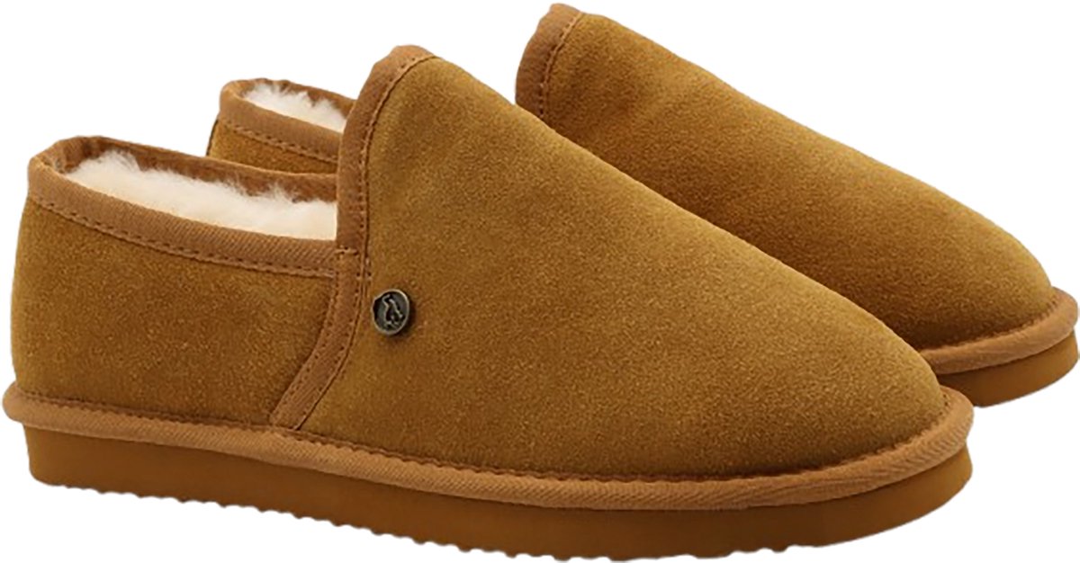 Chaussons Alpacas Footwear Soft pour hommes - Cognac - Taille 43