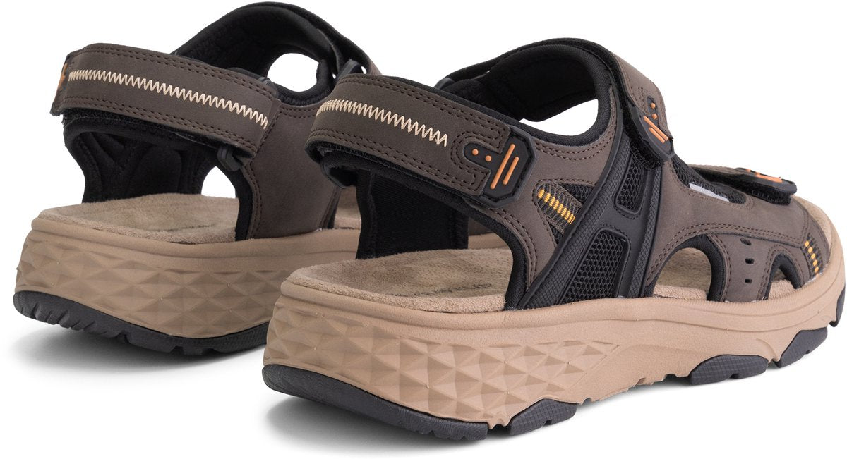 Travelin' Brusdal - Sandales d'extérieur pour hommes - Légères - Sandales d'extérieur - Marron foncé - Taille 43