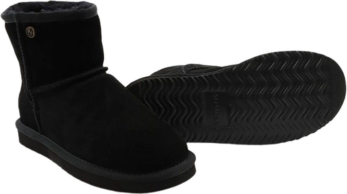 Alpacas Footwear Bottes en daim pour femmes, doublées 100% laine d'agneau - noir - taille 49