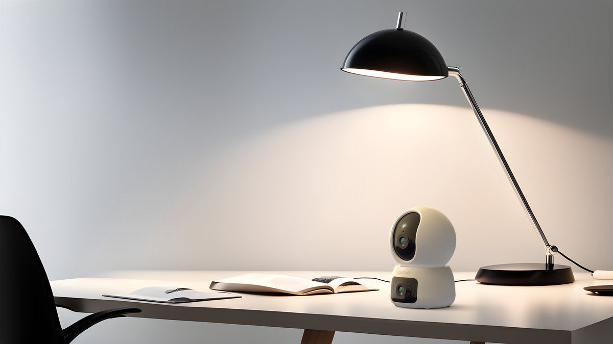 Arenti P3TT Caméra de sécurité Wifi pour intérieur Double objectif - Caméra pour animaux de compagnie - Baby Monitor - 3MP - Déplaçable - Wifi bi-bande - Sans fil - Surveillance Full360°.