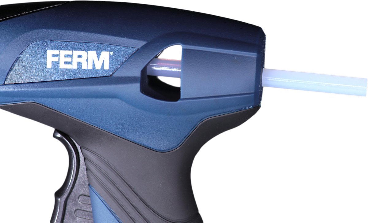 Pistolet à colle à batterie FERM - GGM1003 - 7.2V - 1.5 Ah - 3 cartouches de colle incluses