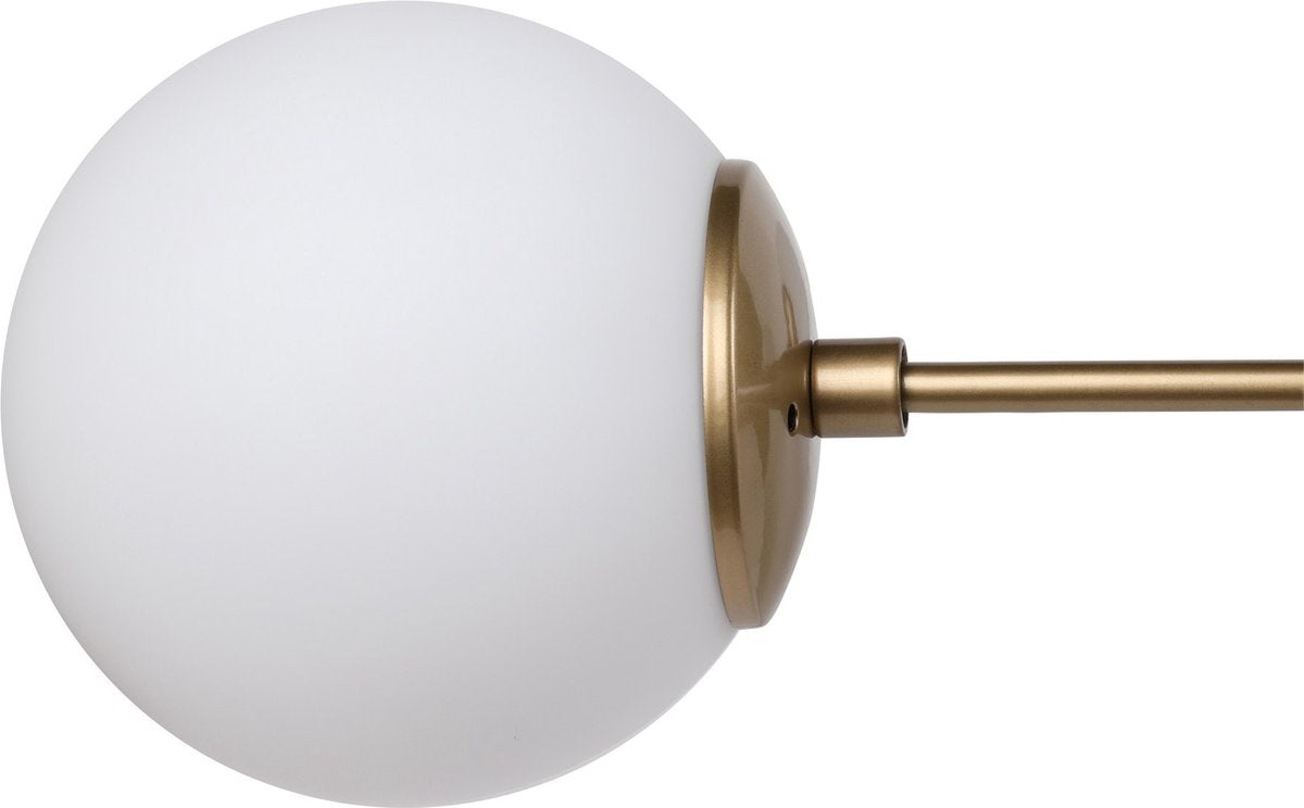 Lampe suspendue Damar 6 Lumières - 100x58x48 cm - Jaune/Blanc - Métal - Hauteur réglable