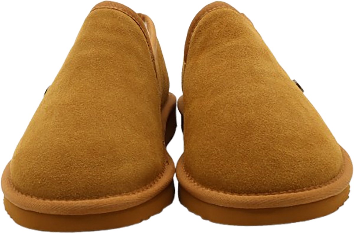 Chaussons Alpacas Footwear Soft pour hommes - Cognac - Taille 43