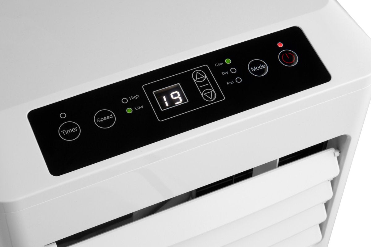 Dutch Orginials - Smart Air Conditioner - 7000 BTU - Airco on Wheels - 3 fonctions - 30 m² - Télécommande incluse - Blanc