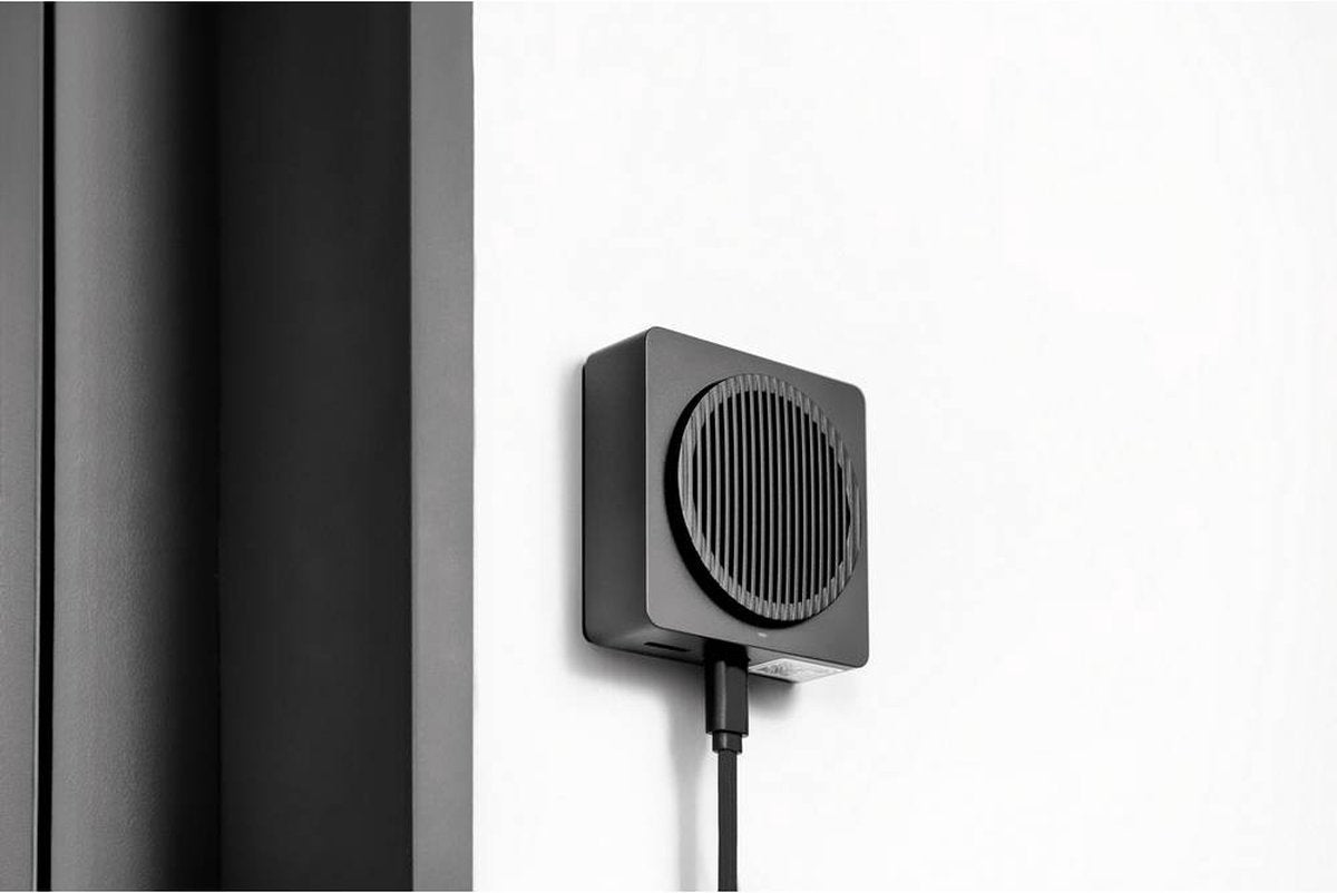 Aqara Smart Video Doorbell G4 Black - Grand Angle 162° - HD 1080P - Angle de montage 20° - Batterie et filaire - Reconnaissance des visages AI - Carillon intérieur inclus