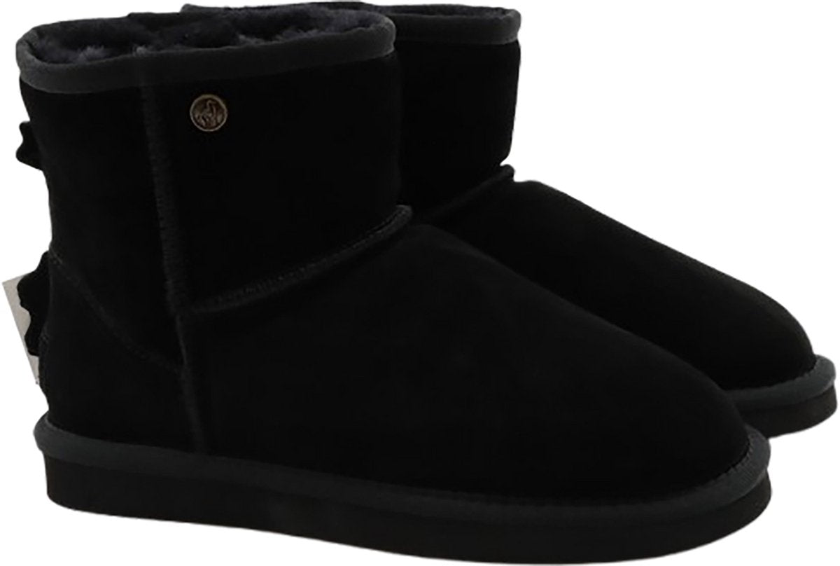 Alpacas Footwear Bottes en daim pour femmes, doublées 100% laine d'agneau - noir - taille 49