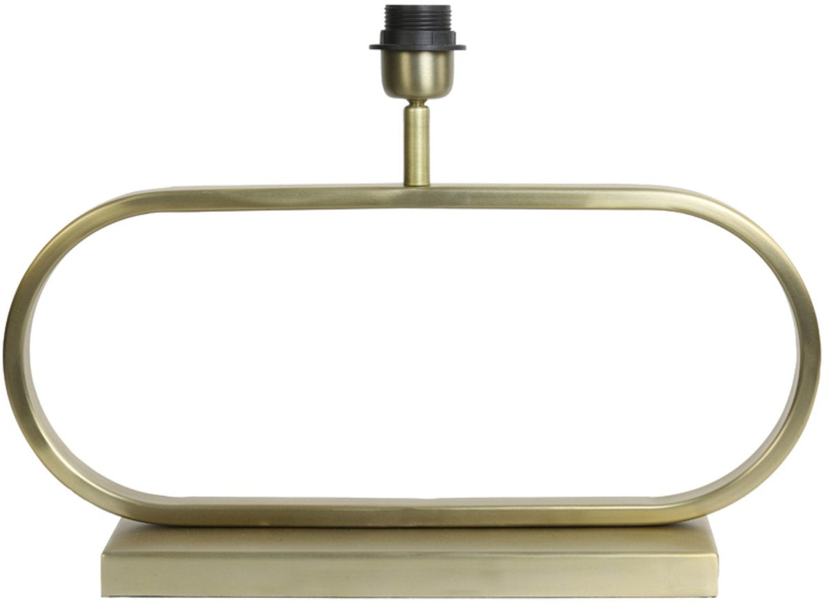 Light & Living Lampe à poser Jamiro 27 cm - Or clair - Métal - Abat-jour excl.