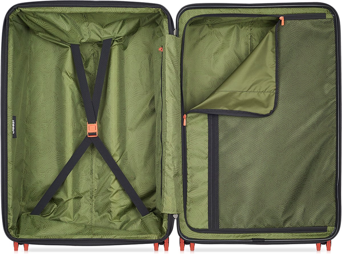 Jeep Trolley extensible XL 122L - anthracite - 81 x 53 x 33-36 cm - TSA Lock