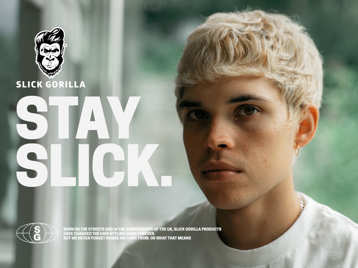 Slick Gorilla Clay Pomade - 70 g - Tenue forte - Finition mate