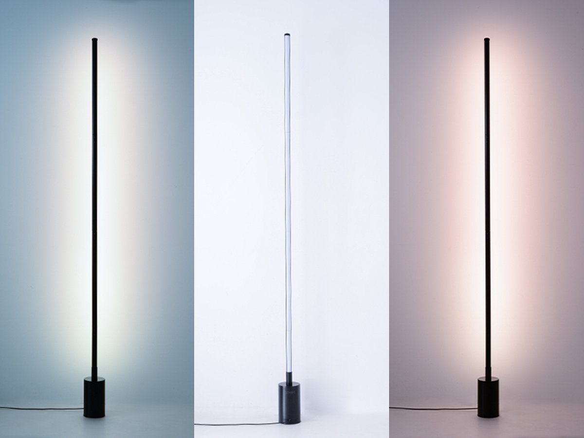 Sensic SL-1 Lampe d'angle avec télécommande - Lumière RVB et blanche - Lampadaire intelligent - Lampadaire sur pied - App Control - Noir