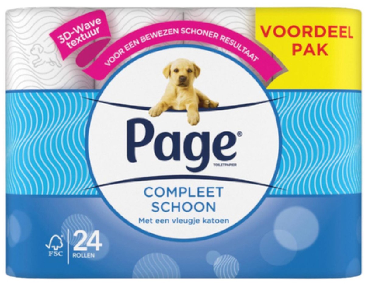 Page Papier hygiénique Complete Clean 2 plis - 24 rouleaux - Blanc