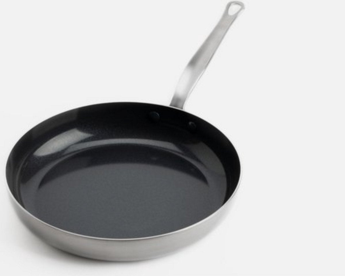 Mauviel 1830 Casserole en acier inoxydable 28 cm - acier inoxydable - Convient à toutes les sources de chaleur (y compris l'induction)