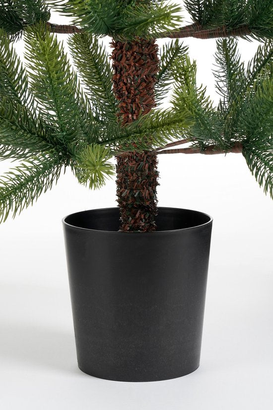 Black Box Trees Nagoya - Sapin de Noël artificiel H120 x Ø50 cm - Sapin d'intérieur - Sapin artificiel avec 212 brindilles de pin en PE - Modèle élancé Ø60 cm - Vert