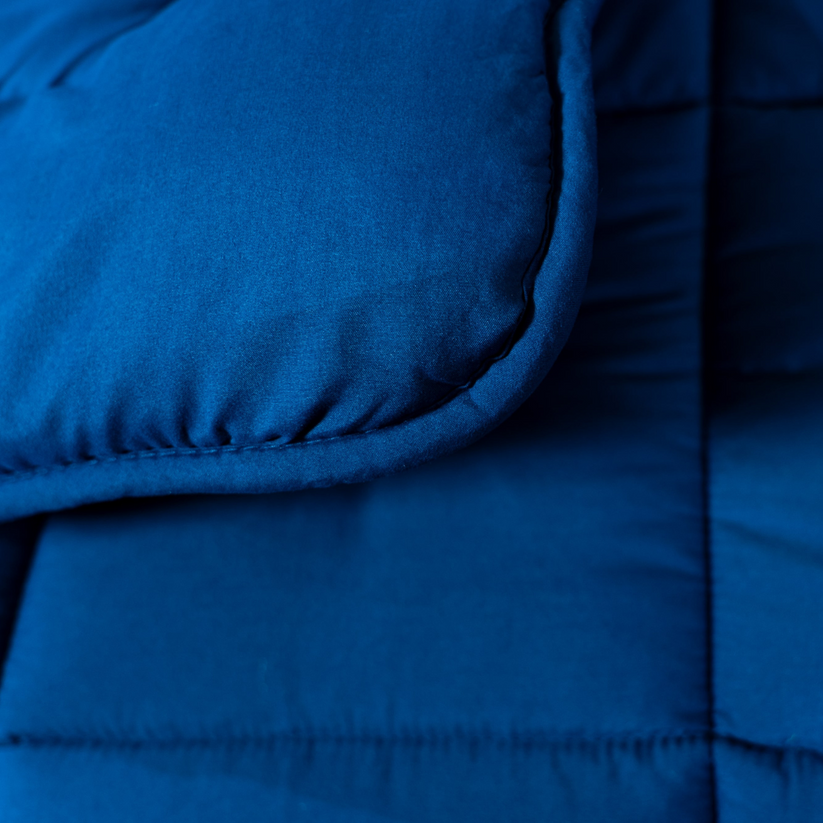 H&C Water Washed Quilt - Coastal Fjord Blue (140x200 cm)