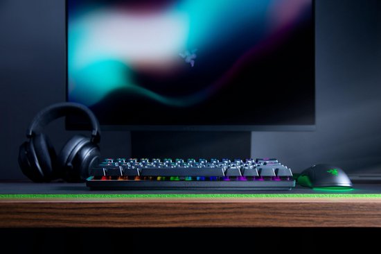 Razer Huntsman Mini - Clavier gaming - Commutateurs Red linéaires - RGB - Disposition 60 % - QWERTY - Noir