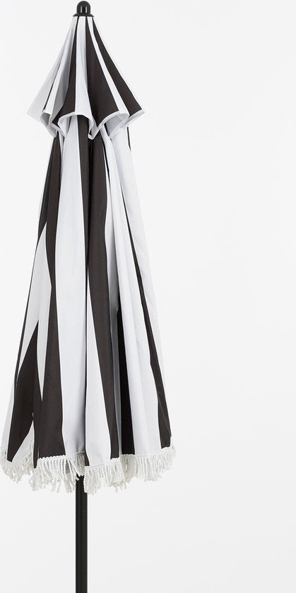 Parasol - In The Mood - Collection Osborn - H238 x Ø220 cm - Noir, blanc