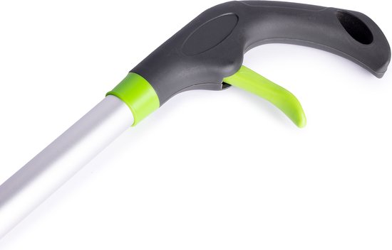 Shine Cyclonic Mop Moop System with Sprayer - Mop rotatif avec manche en 2 parties et système de vaporisation - Pour tous les sols durs - Gris/Vert