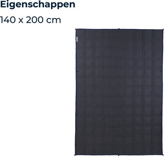 Couverture lestée Kalm 10 KG - Couverture lestée - Anti Stress