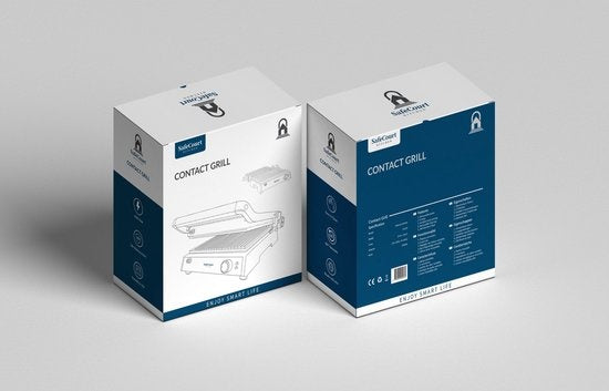 Grill 3 en 1 - Safecourt Kitchen - Grill multifonctions - Plaques amovibles - 2000W - noir