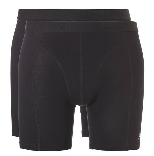 Ten Cate Basic Shorts Bamboo Men 2-pack - Noir - Taille S - 95% bambou, 5% élasthanne
