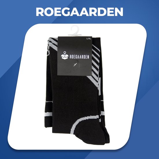 Roegaarden compression socks - chaussettes de compression - chaussettes de soutien - Taille 45-47 - Noir