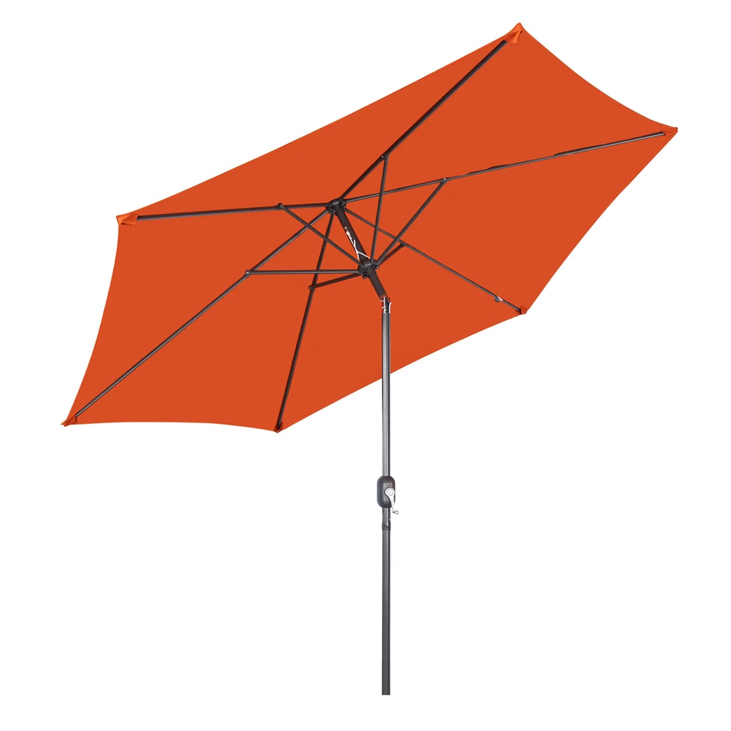 Angel Living, parasol suspendu rectangulaire de 300 cm - Parasol avec pied en croix et bras pivotant - Rouge