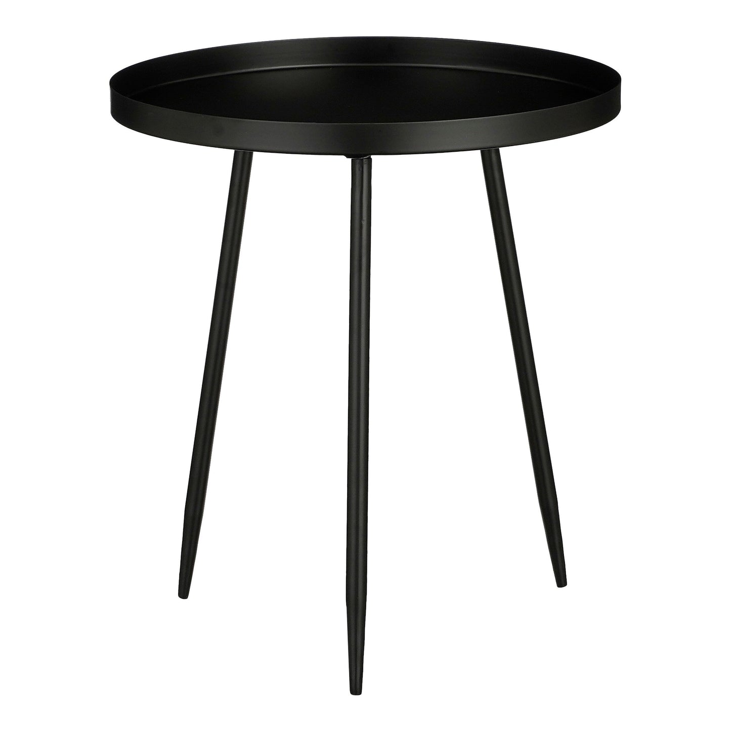 Mica Decorations Table d'appoint Flores - H44 x Ø40 cm - Noir