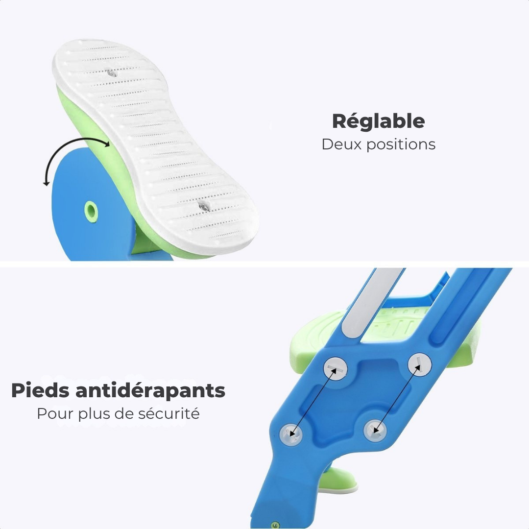 Réducteur de toilettes LifeGoods - Pot pour enfant - 2 à 7 ans - Vert/Bleu