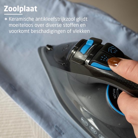 BREND BR-2232 Fer à vapeur sans fil avec base de chargement - Fonction vapeur verticale, anticalcaire et autonettoyante - Thermostat réglable - 200W