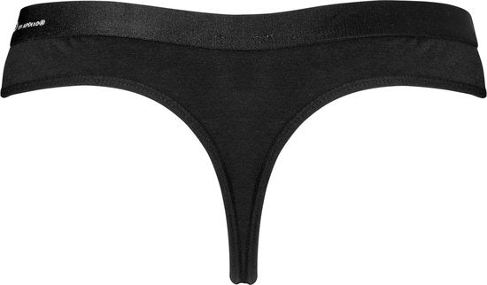 Apollo Ladies Thong Black Bamboo 3-pack - Size XL
