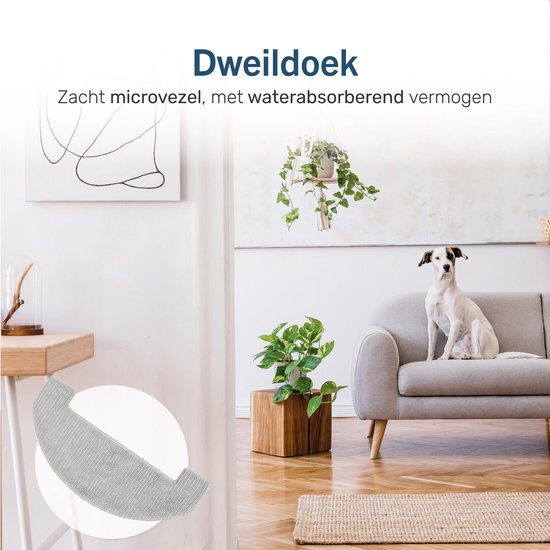 Skoov Robot accessoires aspirateur 2000PA - Convient à l'aspirateur Skoov Ecopulse - 1x filtre HEPA - 1x serpillière - 1x brosse latérale - 1x sac de collecte