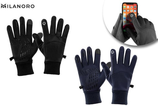 Milanoro - Gants imperméables et coupe-vent - Noir - L