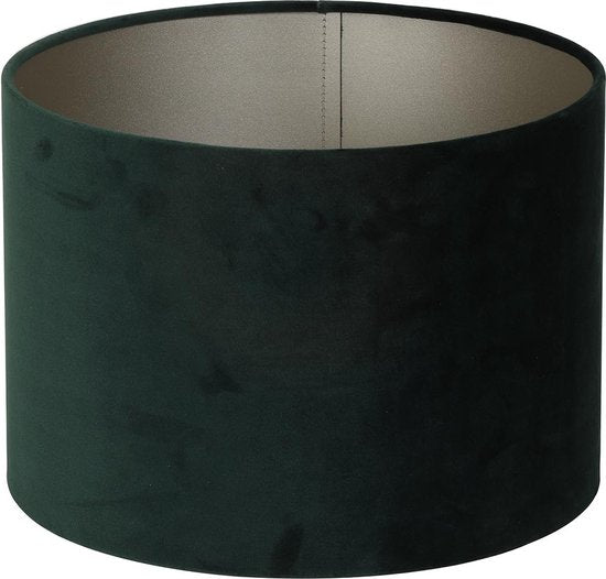 Light & Living Abat-jour cylindrique Velours - Vert - Ø50x38cm - Moderne