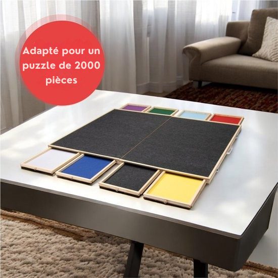 Table de puzzle XL – DIYDash – 2000 pièces – système de rangement – pliable
