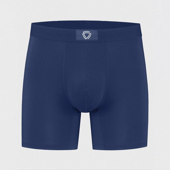 Boxer anti-transpiration Fibershirts - Bande anti-transpiration intégrée - MicroModal respirant - Anti-transpiration - Homme - Taille XXL - Bleu marine