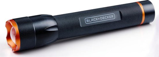 BLACK+DECKER Lampe de poche LED - 1200 Lm - 12 W - 200 M Faisceau lumineux - Ø 48 x 233 MM - 360 G - Aluminium