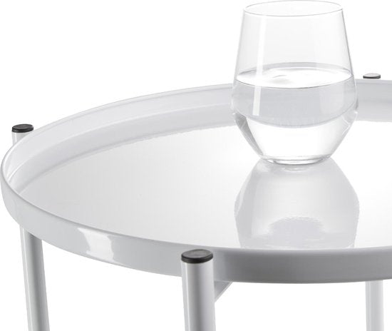 tectake® - Table d'appoint - Petite table basse - blanc 45,5x45,5x53cm, charge maximale 30kg - 404188