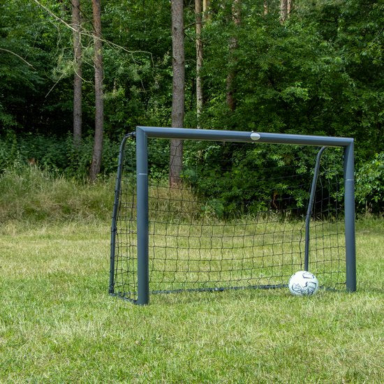 But de football AXI Cristiano 180 x 120 cm, anthracite - Ancrages au sol inclus - Structure en acier thermolaqué