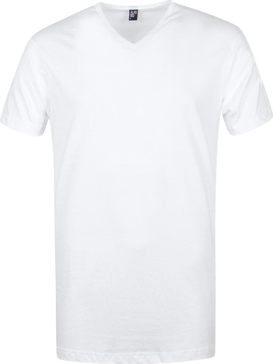 Alan Red - Lot de 3 t-shirts Vermont à col en V, blancs - Homme - Taille XL - Coupe classique