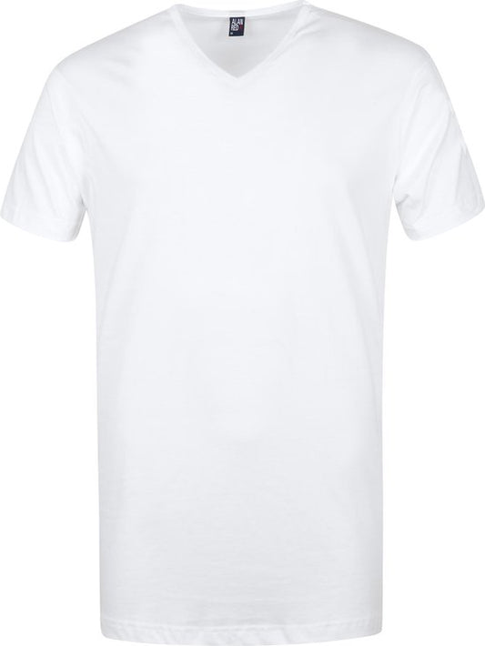 Alan Red - Lot de 3 t-shirts Vermont à col en V, blancs - Homme - Taille XL - Coupe classique