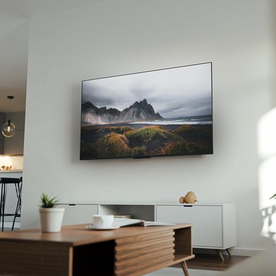 Auronic TV Bracket - Support mural pour TV - Inclinable - 37 à 82 pouces - Jusqu'à 60 kg - Noir