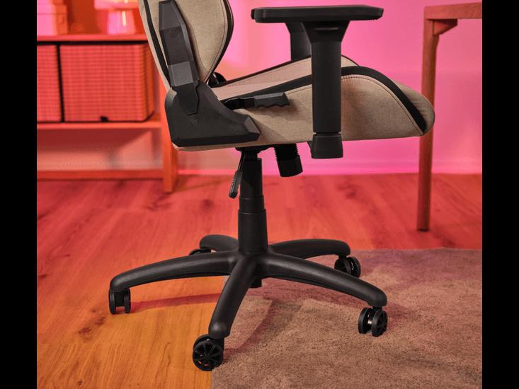Fauteuil gaming Trust GXT 723 Ruya - Tissu confortable - Beige