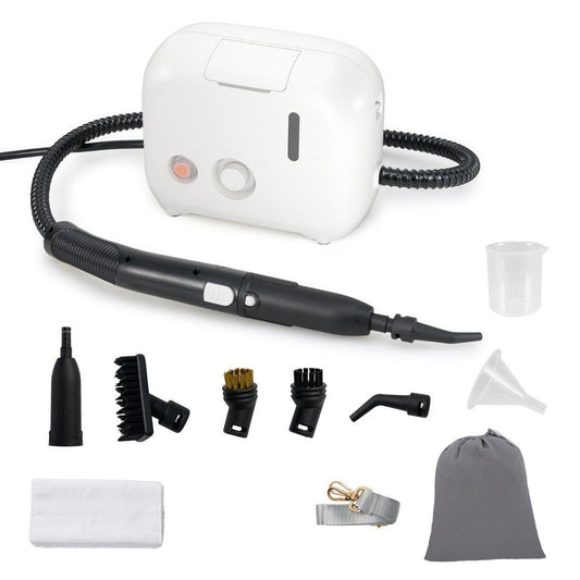 Coast 1600W Nettoyeur vapeur portable - 23.5 x 12.5 x 18 cm - Blanc - Réservoir d'eau 1L pour la voiture, la cuisine et la salle de bain