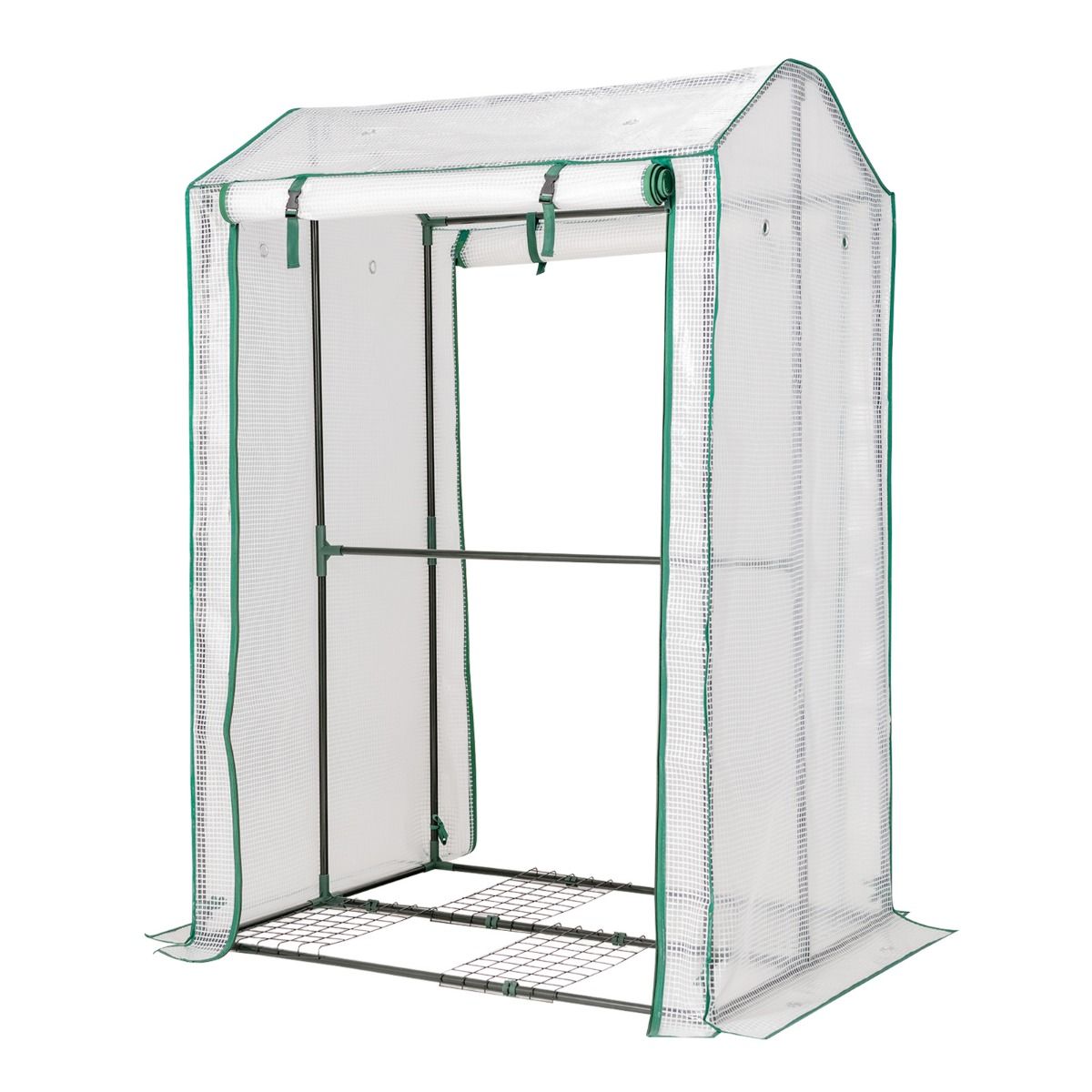 Serre Coast Garden - 2 portes roulantes - avec fermeture éclair - 100 x 81 x 150 cm