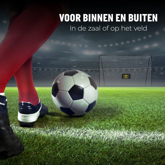 But de football Umbro - But de football 300 x 120 x 205 cm - Grand but de football - Jouet d'extérieur pour enfants et adultes - Montage rapide - But d'entraînement de football - Métal - Noir/Jaune