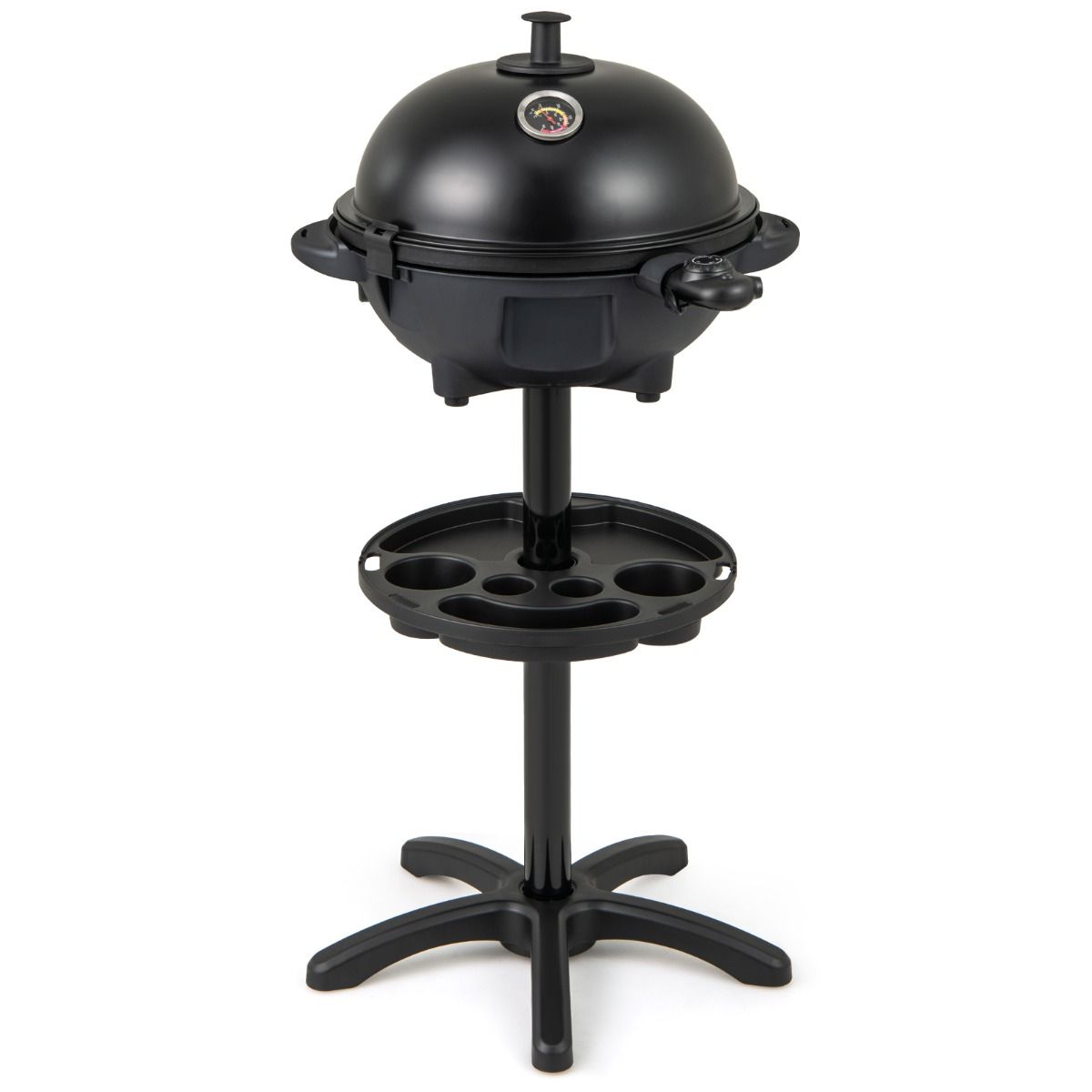 Coast Electric 2-in-1 barbecue & table grill - Ø 40 cm grill noir avec support amovible (63 × 100 cm)